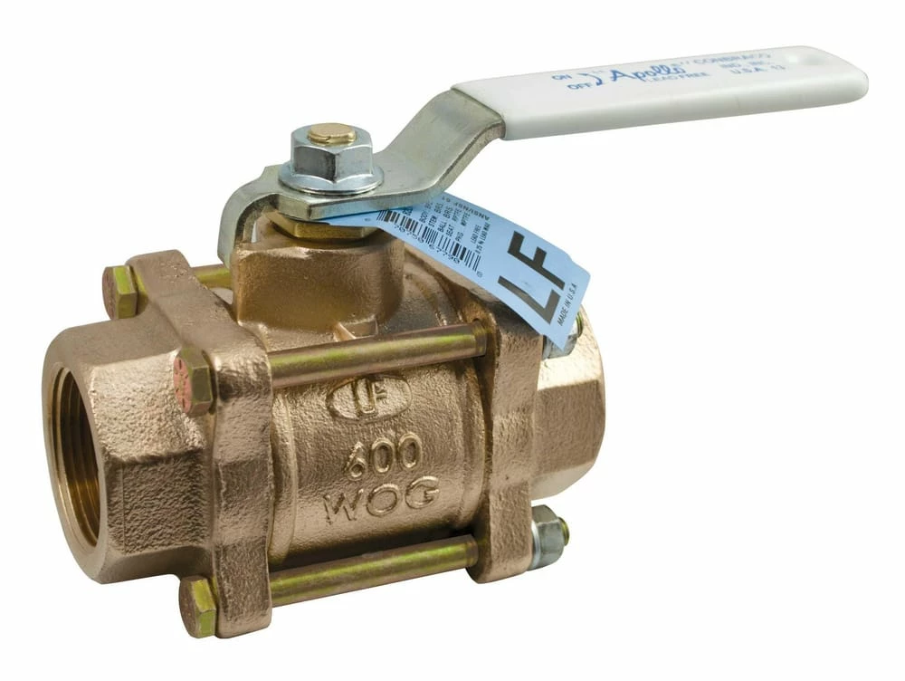 Best Sale β€οΈ Apollo Valves 82LF-100 Series 2 in. Bronze Full Port Threaded 600# Ball Valve π₯