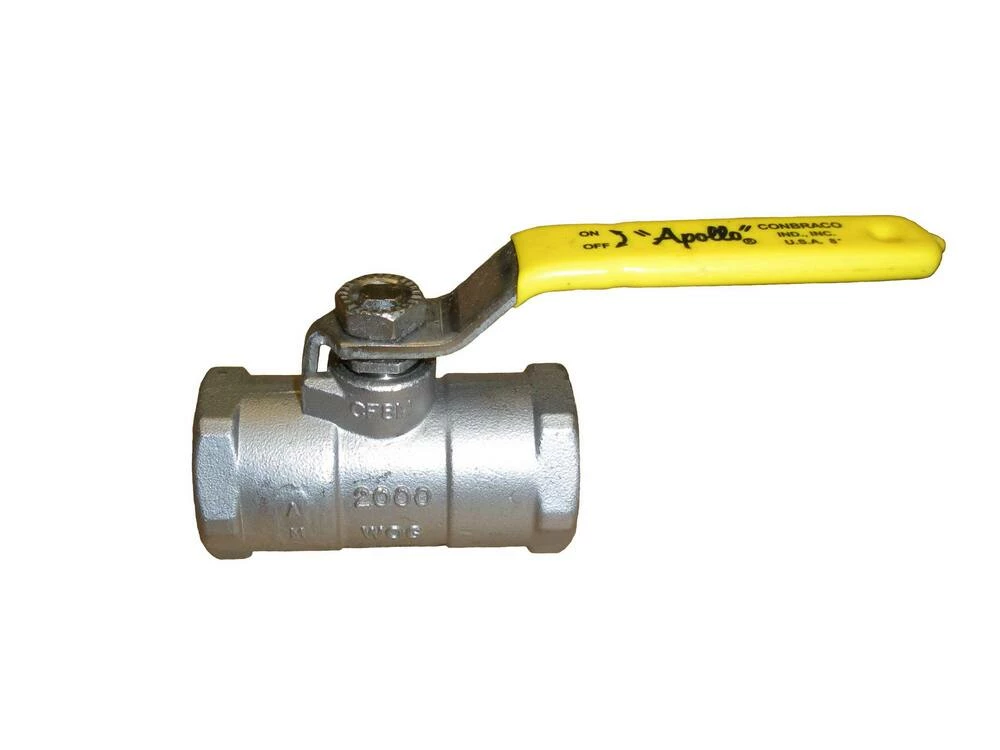 Promo ๐ Apollo Valves 96-100 Series 3/8 in. Stainless Steel Reduced Port FNPT 2000# Ball Valve ๐