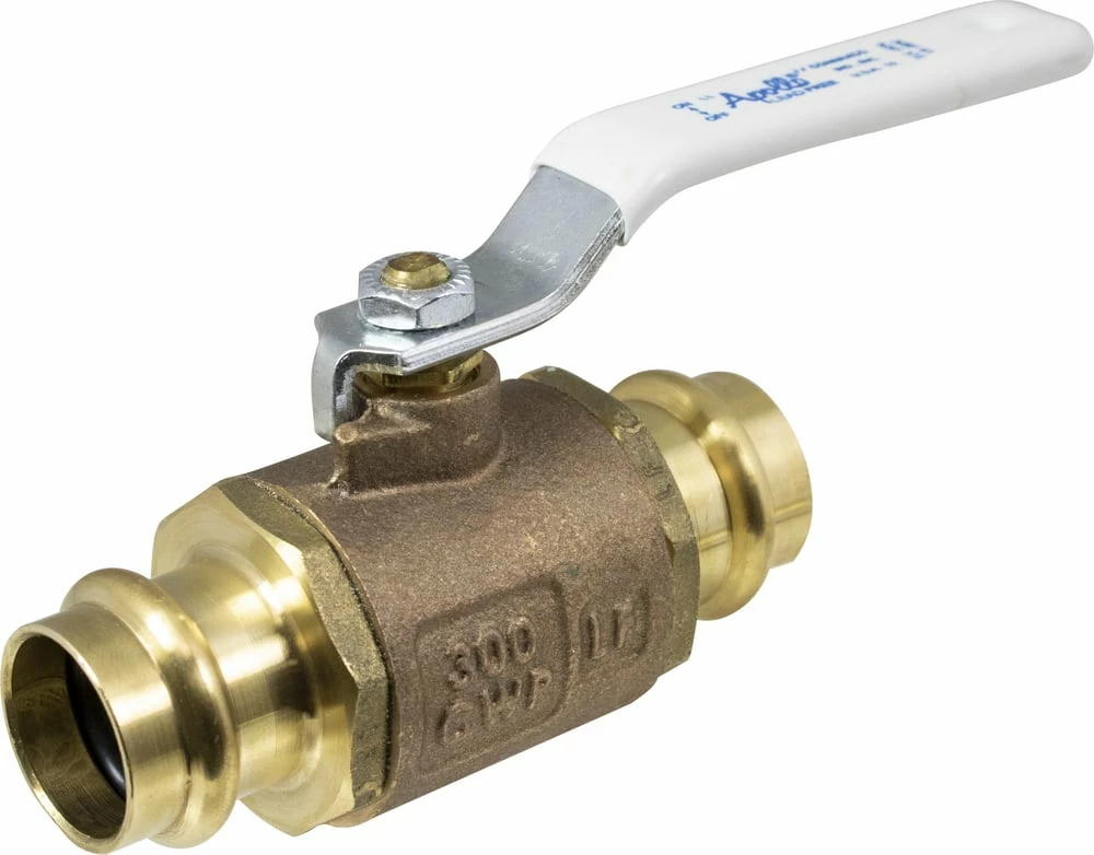 Budget ๐ Apollo Valves 77WLF-A Series 1/2 in. Bronze Full Port Press Ball Valve ๐