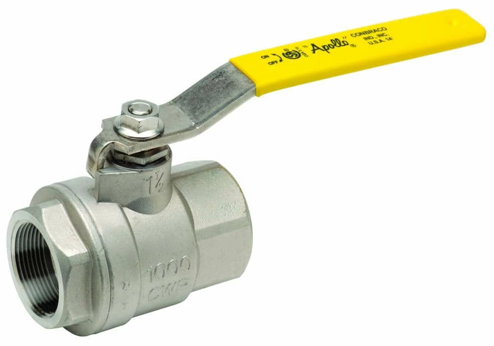 Budget โญ Apollo Valves 76F Series 1 in. CF8M Stainless Steel Full Port Lever Lock 1000# Ball Valve ๐
