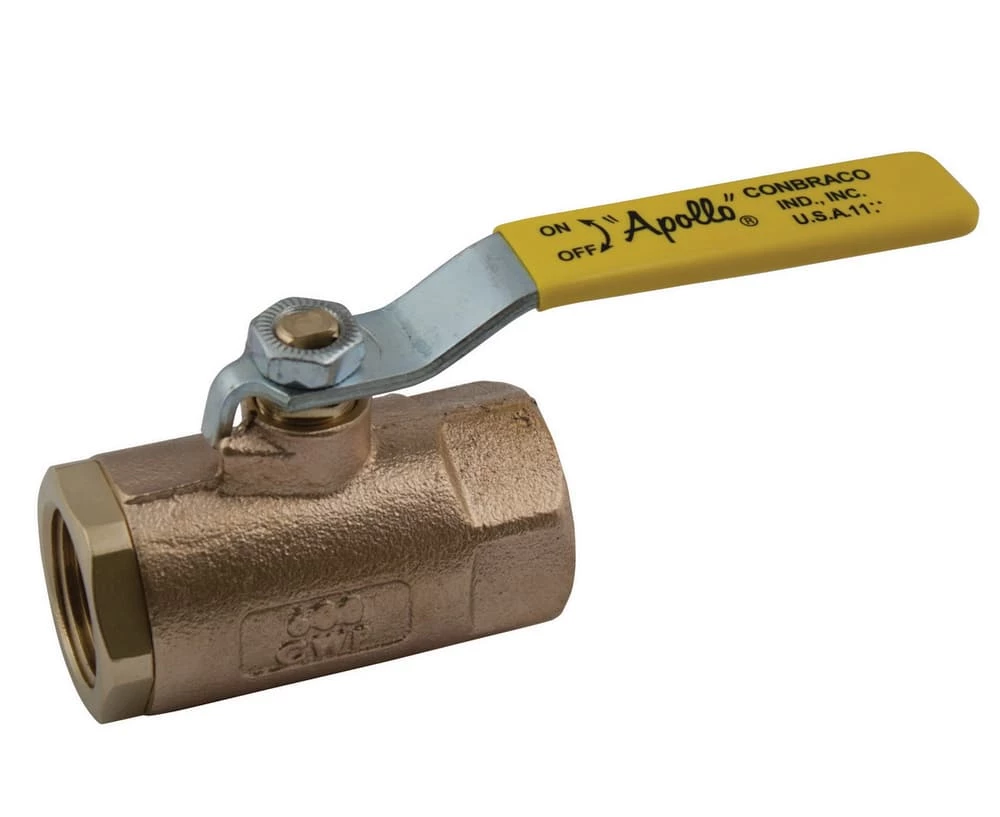Best deal β¨ Apollo Valves 77C-A Series 1/4 in. Bronze Full Port NPT 2 piece Ball Valve with RPTFE Seat β€οΈ