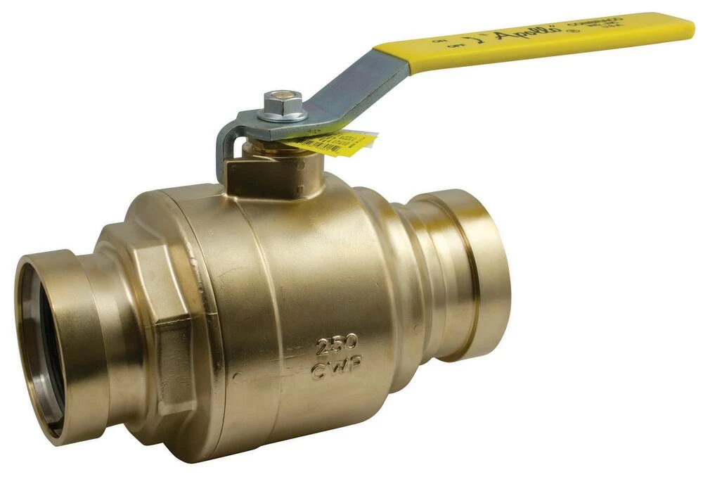 Promo ๐ Apollo Valves 77V-140 Series 1-1/2 in. Forged Brass Full Port Press Ball Valve ๐