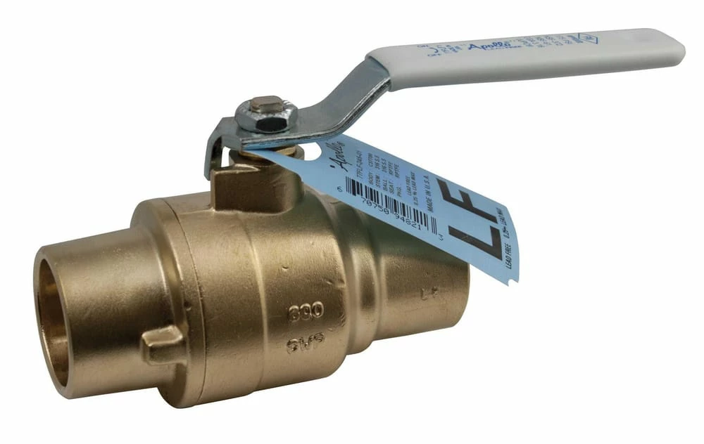 Deals โ๏ธ Apollo Valves 77FLF-200 Series 3 in. Forged Brass Full Port Solder 400# Ball Valve ๐